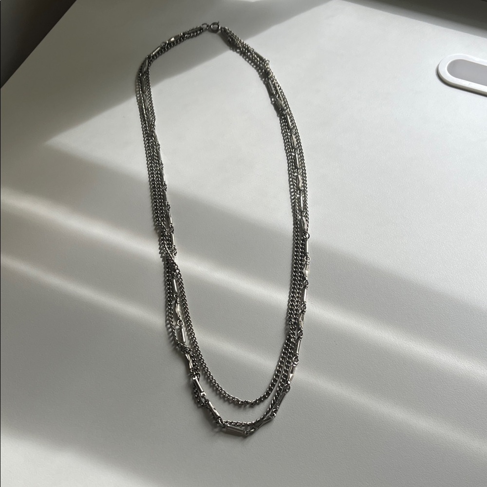 3 for $15 Multi-Layer Silver Chain Necklace